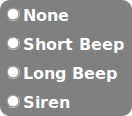 Alarm screenshot